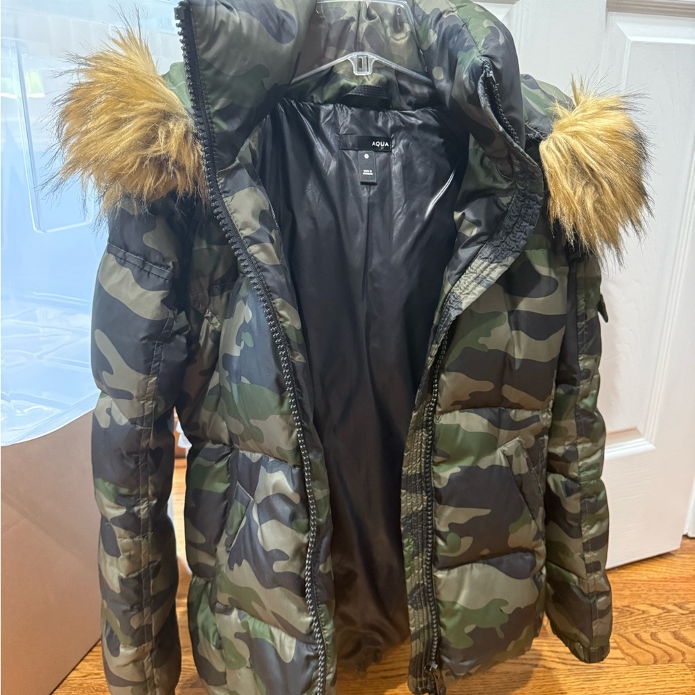 Aqua Black and Green Jacket